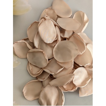 thumb_200 Beige Silky Rose Petals in organza pouch