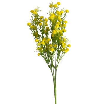 34cm Babies Breath/Gypsophillia Filler - Yellow