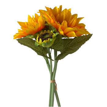 40cm Sunflower Bouquet -  3 Flowers 