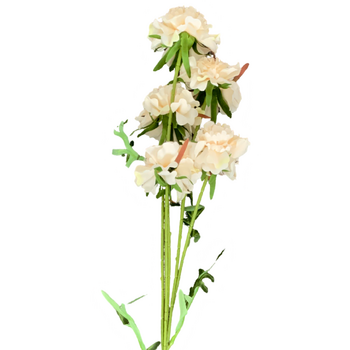 thumb_70cm Ruffled Carnation-Style Blooms - Cream