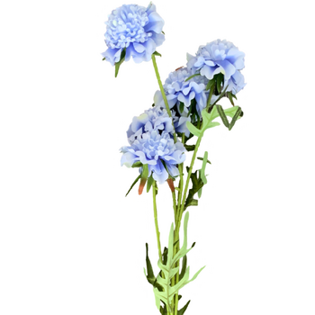 thumb_70cm Ruffled Carnation-Style Blooms - Light Blue