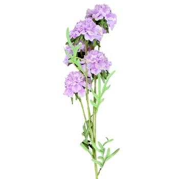 70cm Ruffled Carnation-Style Blooms - Light Purple