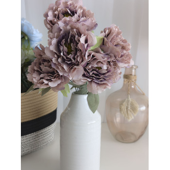 thumb_45cm Artificial Dusty Lavender Peony Bouquet | 5 Large 10cm Flowers