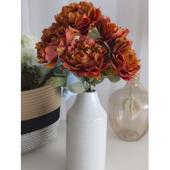 thumb_45cm Artificial Autumn Peony Bouquet | 5 Large 10cm Flowers