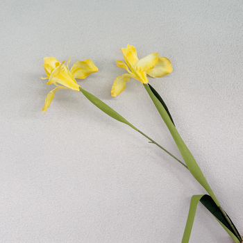 Iris Stem - 85cm Yellow Artificial Stem