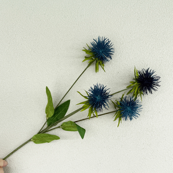 60cm Blue Globe Thistle Artificial Stem