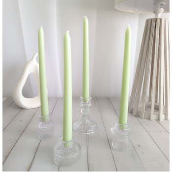 thumb_4pcs - 25cm Mint Green Wax (Taper) Dinner Candle Romantic Candlestick