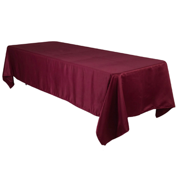 90x120inch (230x305cm) Satin Tablecloth - Burgundy