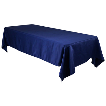 90x120inch (230x305cm) Satin Tablecloth - Navy