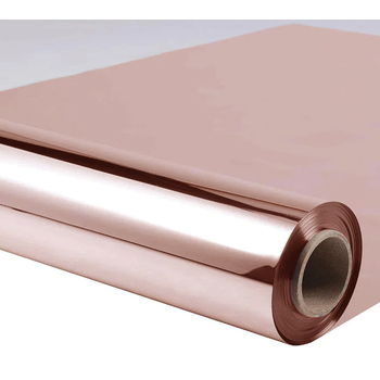 1m x 10m Reflective Mirror Surface Aisle Runner - Rose Gold