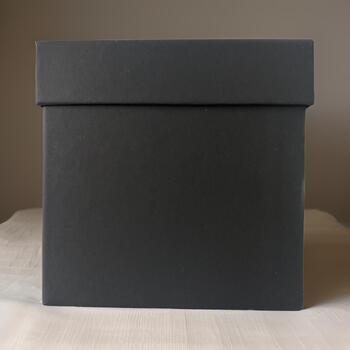 thumb_13cm Square Gift Box with Lid - Black