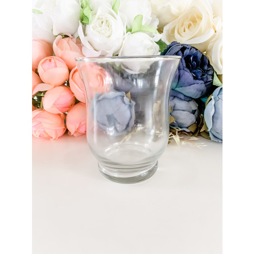 Large View Hurricane Vase - Medium 9x11cm Clear