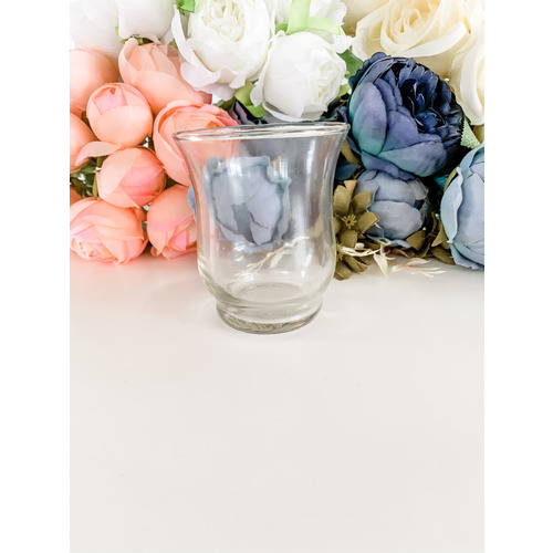 Large View Hurricane Vase - Small 7x9cm Clear