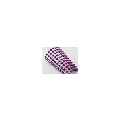 Large View 3mm Stick On-Rhinestones - Purple