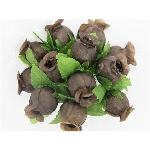 Large View  POLY ROSE - Chocolate - 144/pk