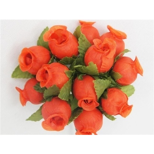 Large View POLY ROSE  - Orange  - 144/pk