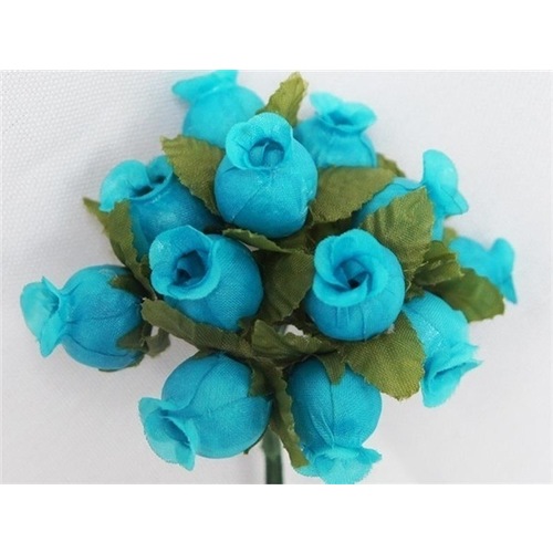 Large View POLY ROSE  - Turquoise  - 144/pk