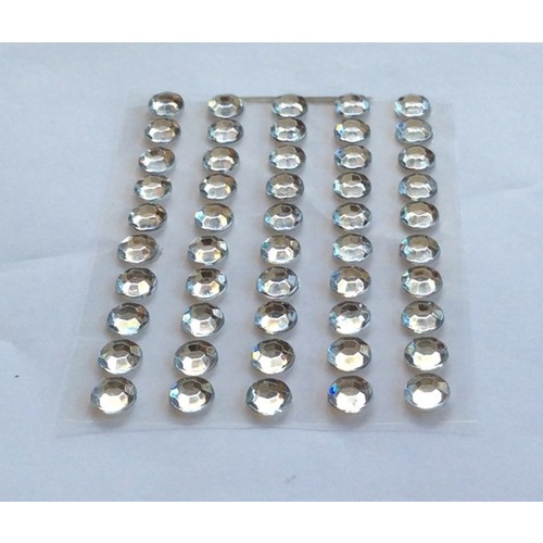 Large View 8mm Stick On-Rhinestones - 