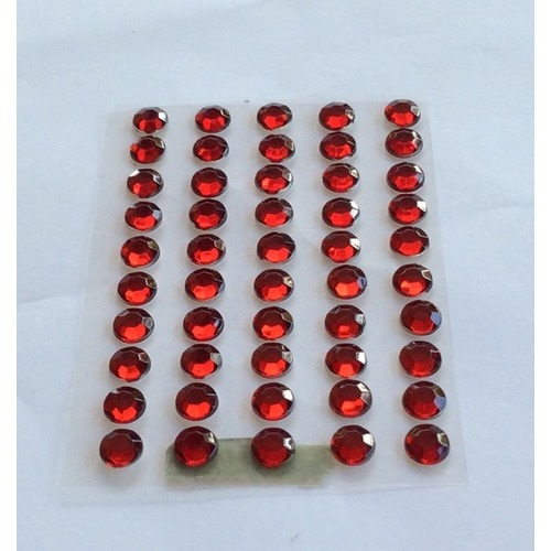 Large View 8mm Stick On-Rhinestones - Burg