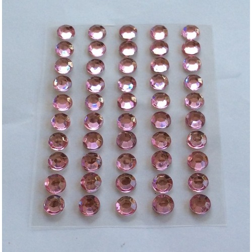 Large View 8mm Stick On-Rhinestones -