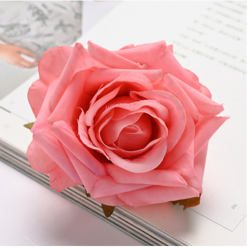 Large View 6cm Rose Flower Head - Pink