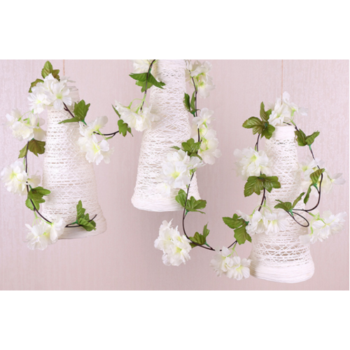 Large View 2.3m White Sakura (Cherry Blossom) Garland