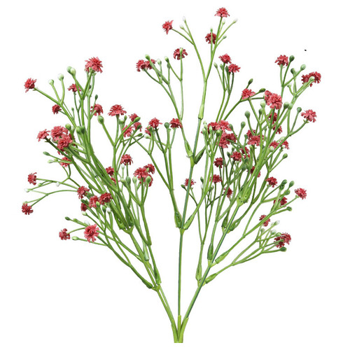 Large View 35cm Babies Breath/Gypsophillia Filler - Dusty Red