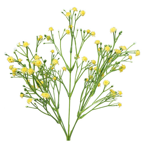 Large View 35cm Babies Breath/Gypsophillia Filler - Yellow