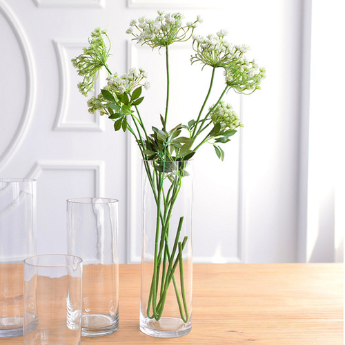 Large View 62cm Artificial White Flower Branch