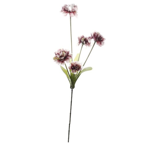 Large View Mauve/Beige Carnation Spray 75cm