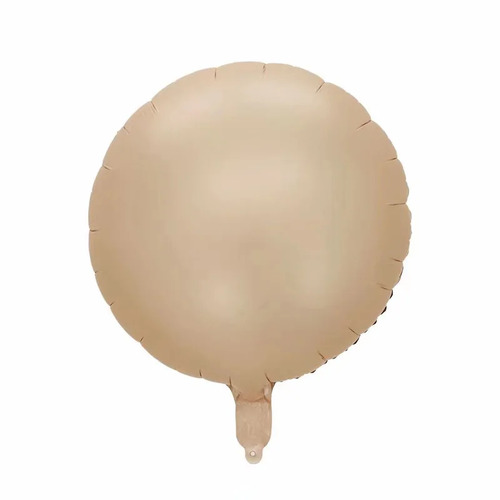 Large View 45cm Beige Foil Round Balloon