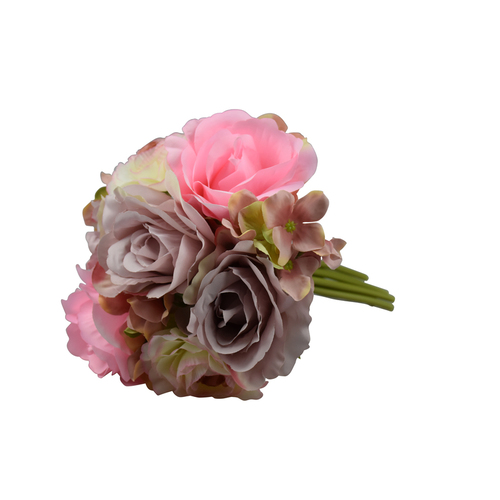 Large View Mixed Toned - Purple/Pink Rose Bouquet -