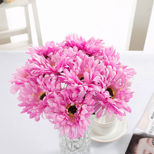 Large View Gerbera Daisy Stem - Light Fushia