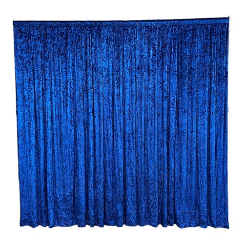 Large View 3x3m - Royal Crushed Velvet Wedding Backdrop Curtain