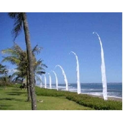 Large View Bali Flag - 5m - White