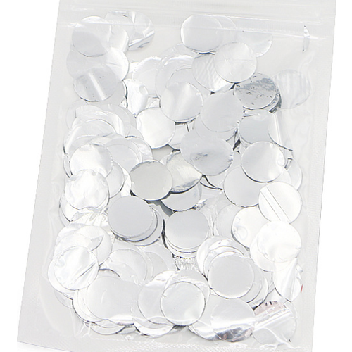 Large View Silver Foil -10gm Bag of Confetti - Balloons & Wedding