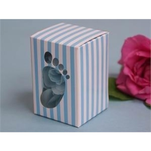 Large View 50pk Blue Baby Shower Favor Box 