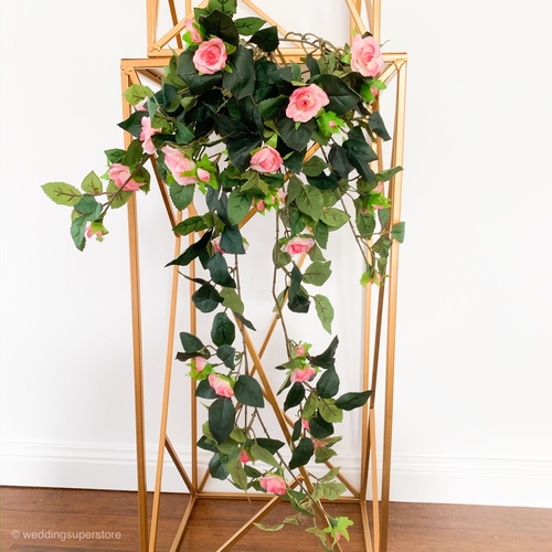 Large View 72cm Hanging Rose Vine - PINK