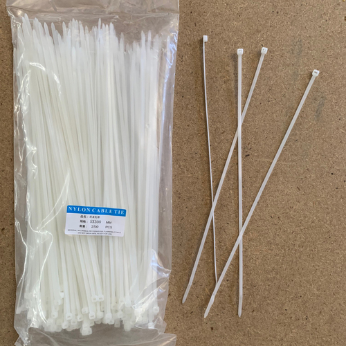 Large View 250pcs - White zipties 30cm