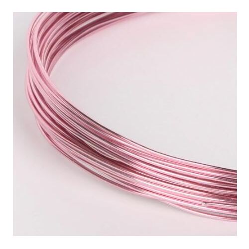 Large View 2mm Florist/Craft/Jewelry Wire 5m - Rose Gold