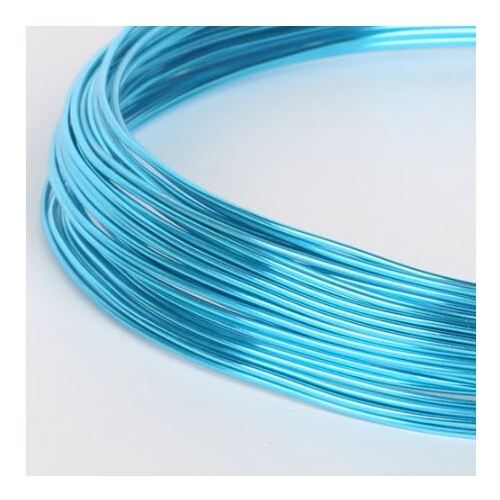 Large View 2mm Florist/Craft/Jewelry Wire 5m - Bright Blue