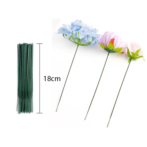 Large View 100pk - 18cm Artifical Flower Wired Stem