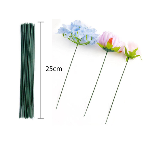 Large View 100pk - 25cm Artifical Flower Wired Stem