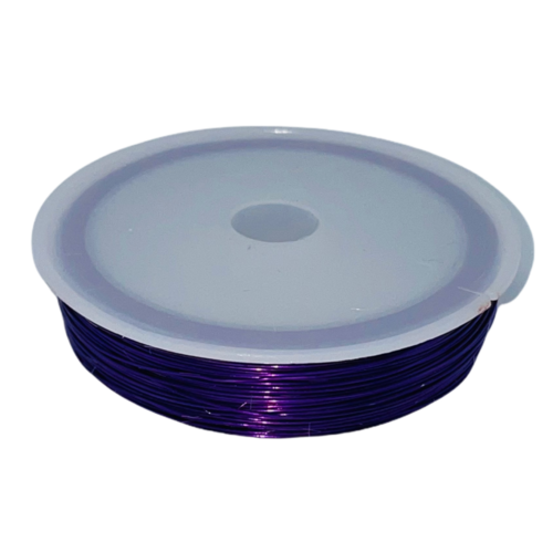 Large View 0.5mm Florist/Craft/Jewellery Wire 40m - Purple 