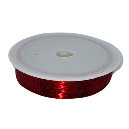 Large View 0.3mm Florist/Craft/Jewellery Wire 50m -  Red