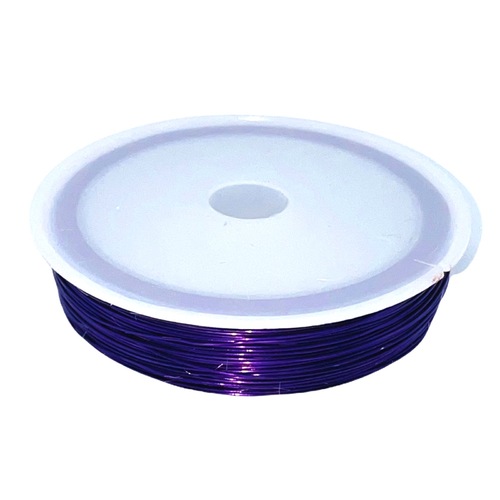 Large View 0.3mm Florist/Craft/Jewellery Wire 50m -  Purple