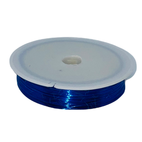 Large View 0.3mm Florist/Craft/Jewellery Wire 50m -  Blue