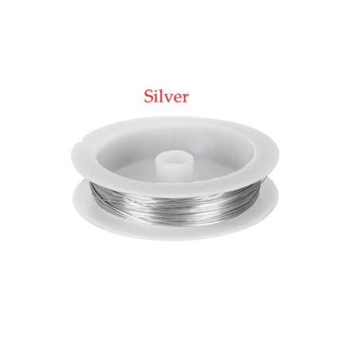 Large View 0.3mm Florist/Craft/Jewellery Wire 50m - Silver