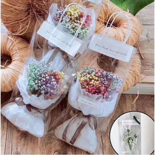 Large View 45cm Clear Cellophone Fresh Flower Bag