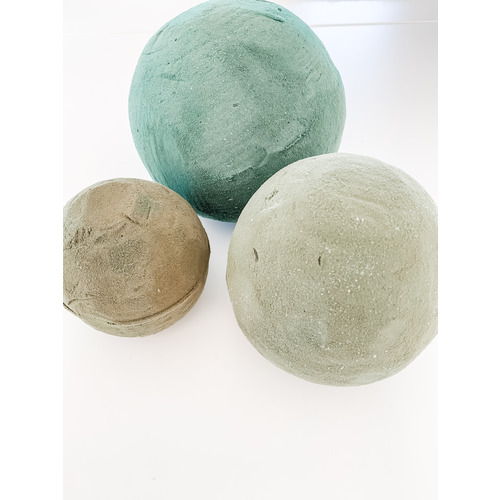 Large View  9cm Green Sphere/Ball - Florist Foam